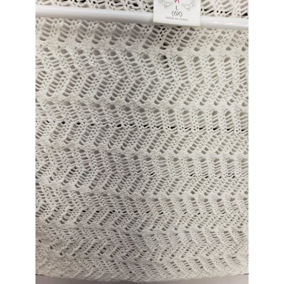 Pony Tails Cardigan Girls L 6x Stretch Open Dress Cover Up Modest‎ Crochet Knit - Picture 5 of 8